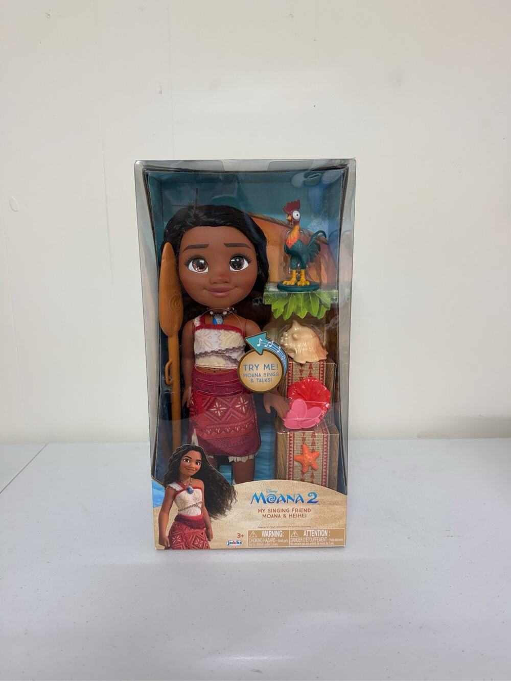 Disney Moana 2 My Singing Friend 14" Moana Doll & Heihei Playset
